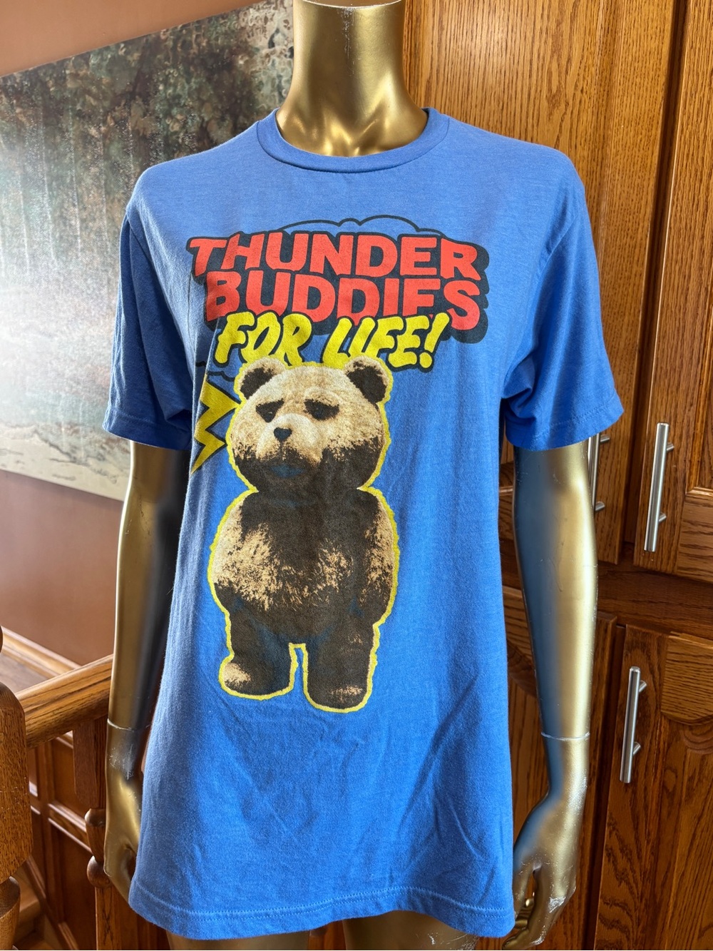 Reserved Blue 'Thunder Buddies For Life' Graphic Tee - Picture 2 of 8